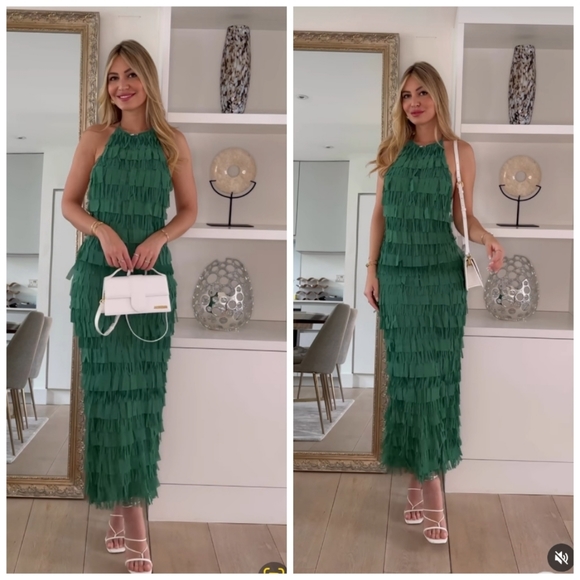 Zara Halter dress with fringe - Picture 2 of 11